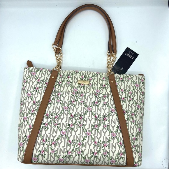Jones New York Handbags - Jones New York Signature JNY Lisa Satchel Shoulder Bag Flower Print